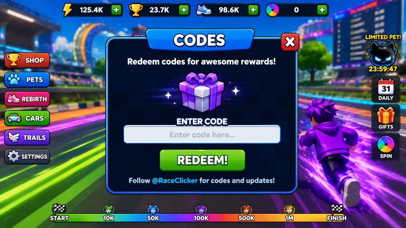 [Imagem: interface de jogo mostrando um campo para inserir e confirmar um código promocional]
