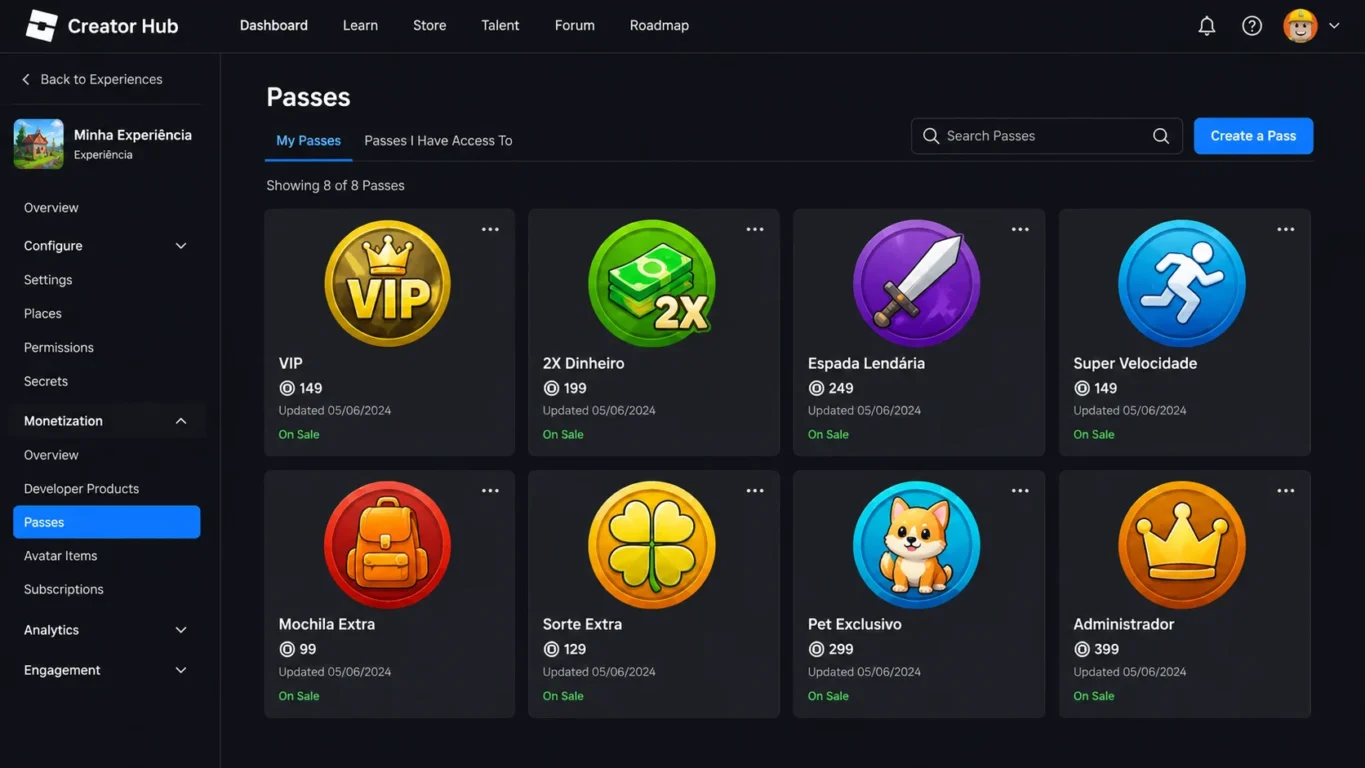 [Imagem: Exemplo de ícones atrativos para Game Pass.]
