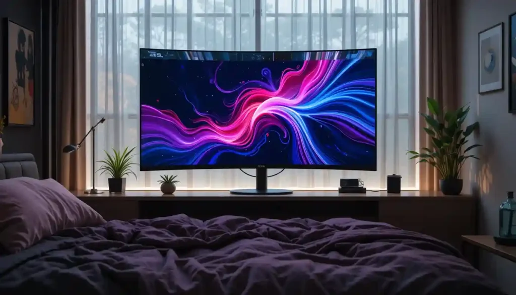 monitor curvo barato online