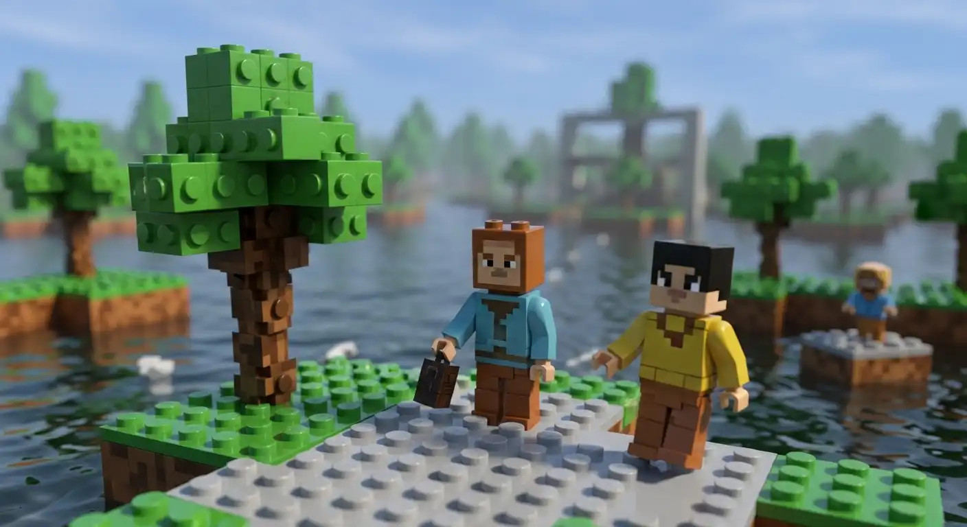Bonecos Minecraft para Montar