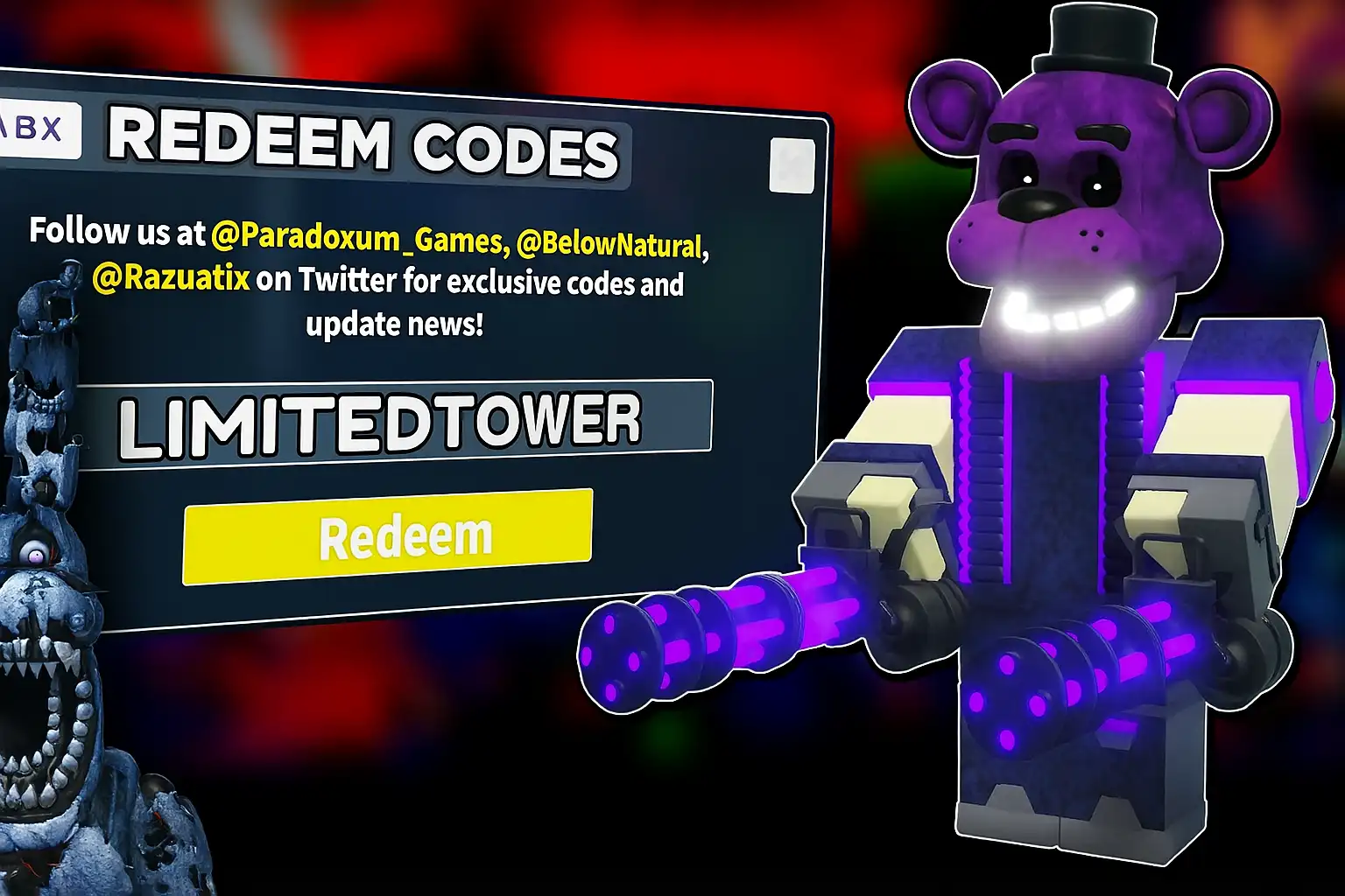 Fnaf Tower Defense Codes Para Dominar o Jogo Como um Verdadeiro Freddy de Elite 10 fnaf tower defense codes
