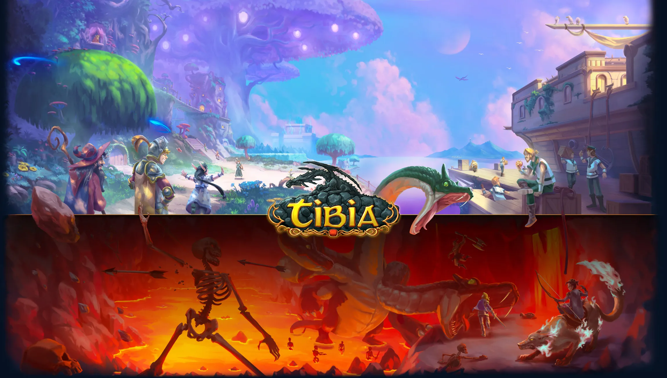 Tibia Lança Atualização de Verão com Árvores de Habilidades para Armas e Novas Quests Ricas em Lore 12 imgi 7 LandingPageArtwork Illustration
