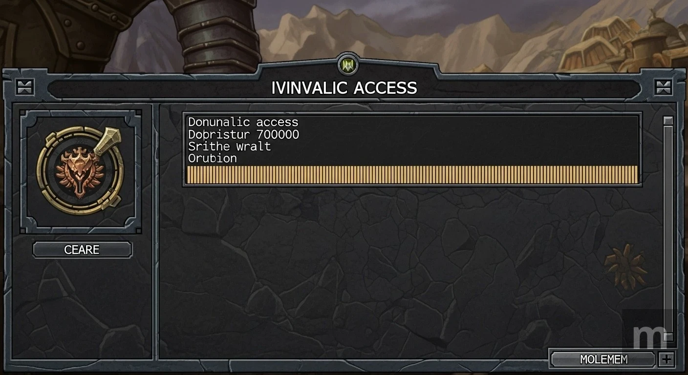 Acesso inválido ao local de memória WoW