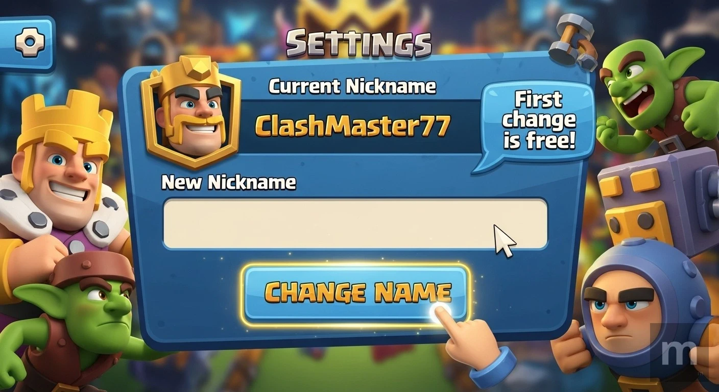 Como Mudar o Nick do Clash Royale