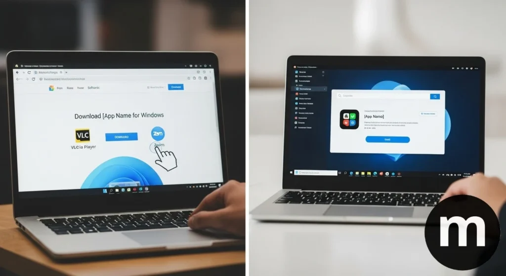 como baixar app no notebook