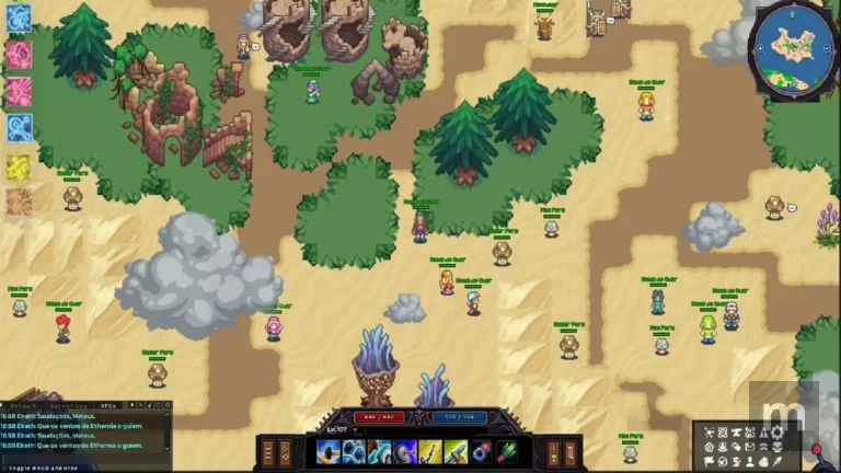 Ethernia: Novo MMORPG em Pixel Art Anuncia Data de Lançamento para fim de Outubro