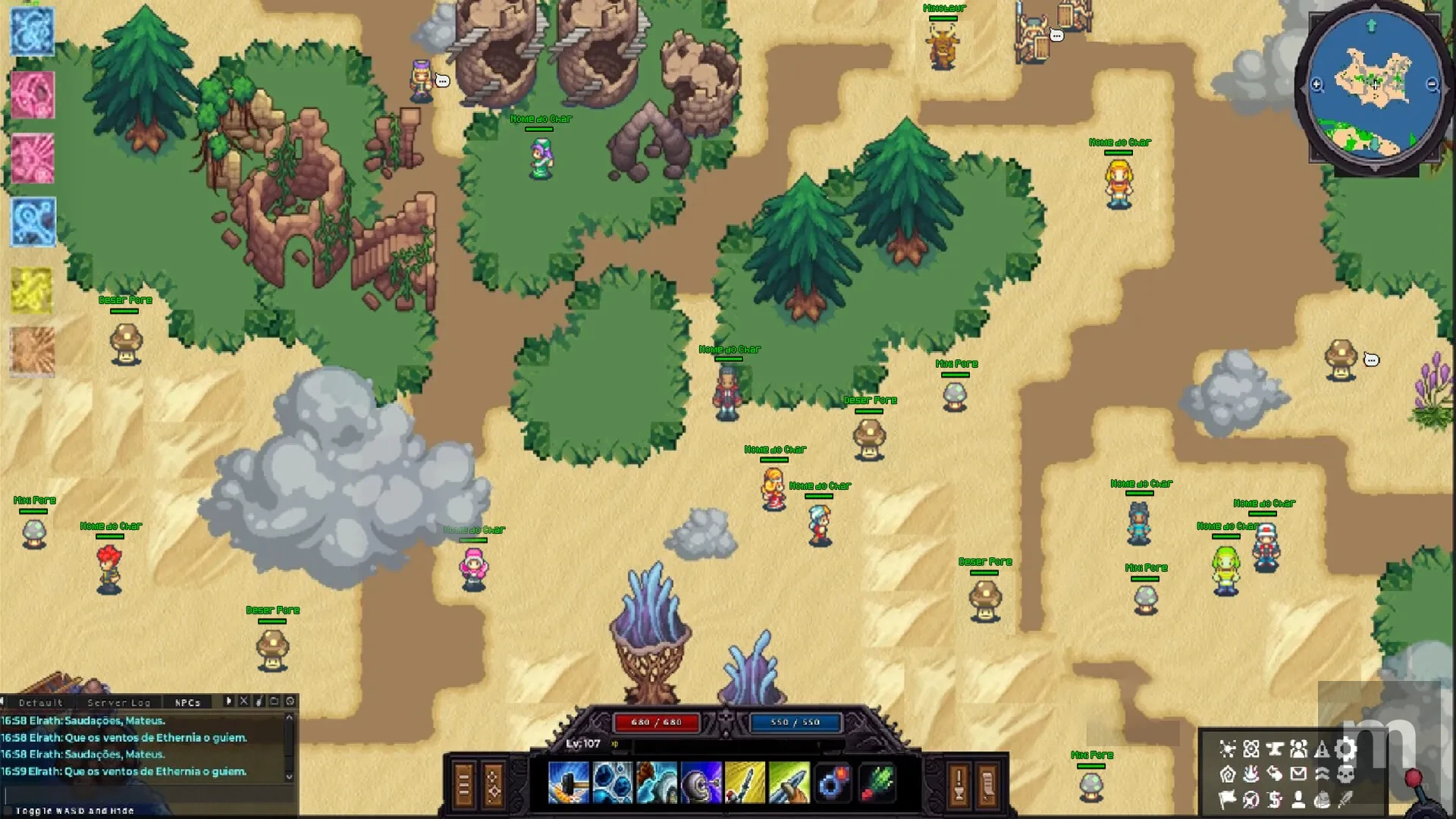 Ethernia: Novo MMORPG em Pixel Art Anuncia Data de Lançamento para fim de Outubro 13