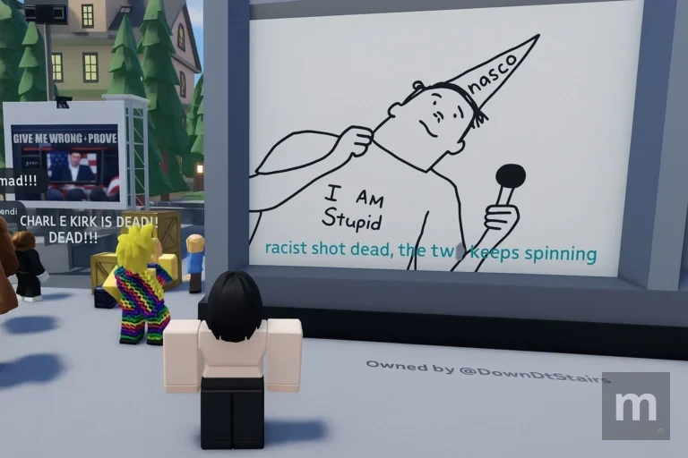Esses jogos do Roblox são investigados após simularem morte de Charlie Kirk