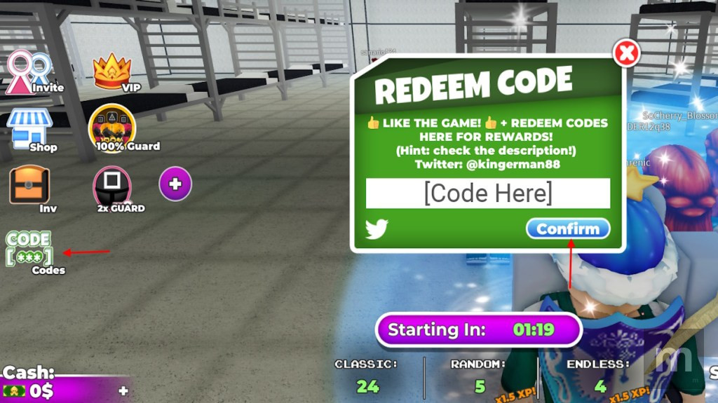 Roblox Squid Game Codes: novos códigos atualizados de outubro de 2025 1 Roblox Squid Game Codes: novos códigos atualizados de outubro de 2025