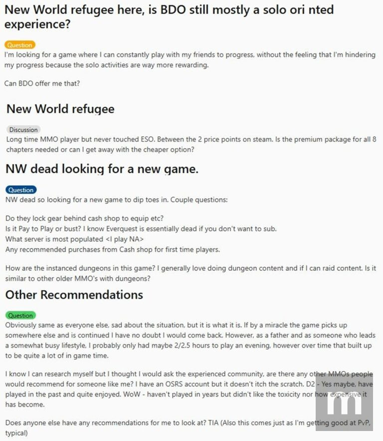 New World busca novos horizontes com jogadores em busca de um novo MMO gratuito