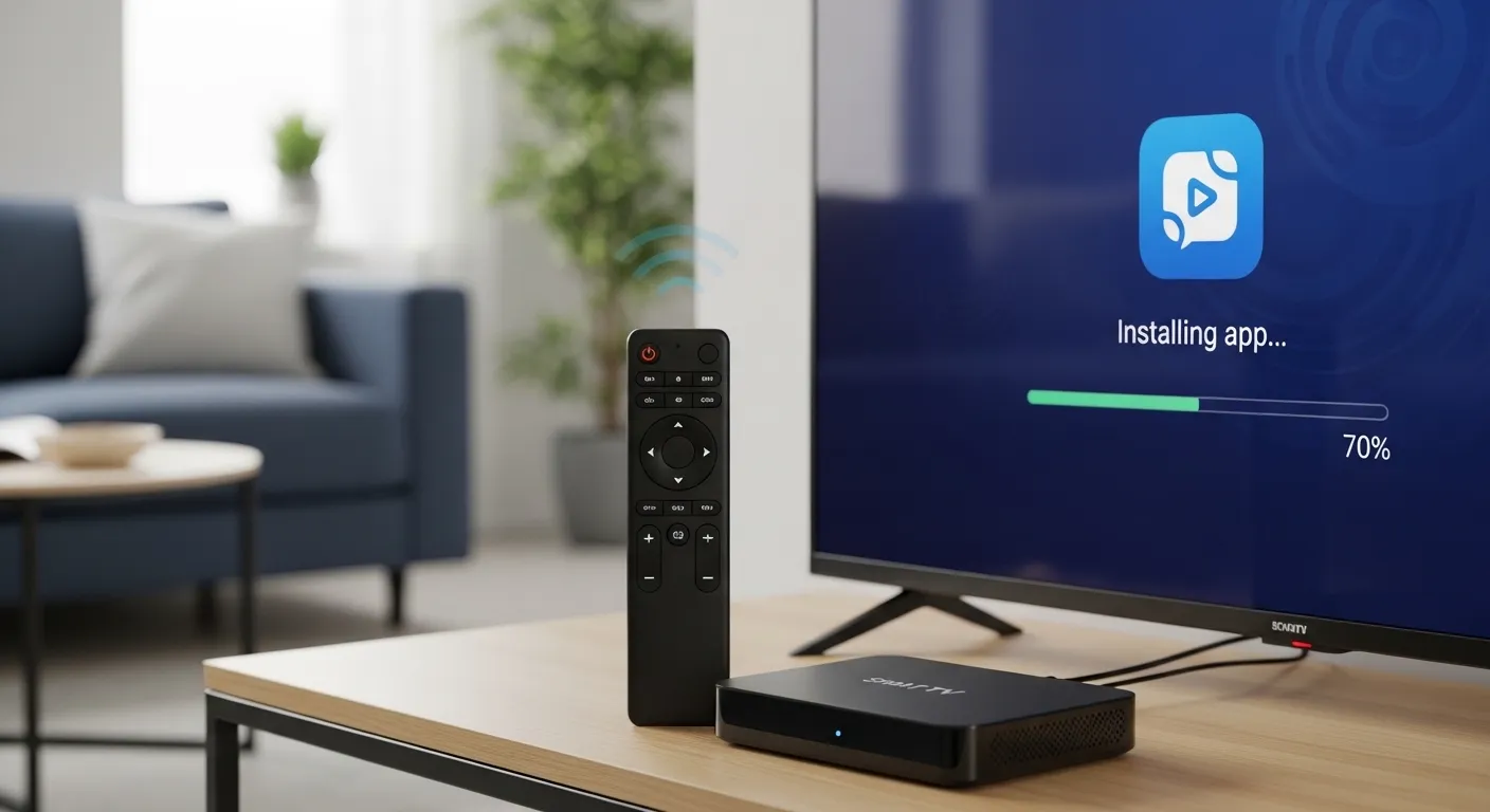 Tv box instalando app sozinho