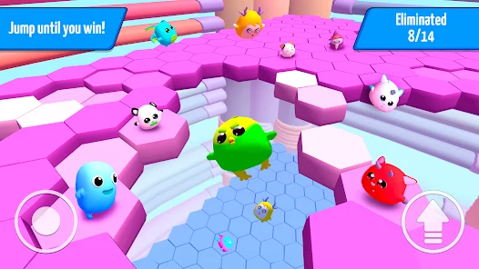 [Imagem: personagens cartunescos correndo por uma pista de STAR cheia de obstáculos, plataformas e armadilhas]