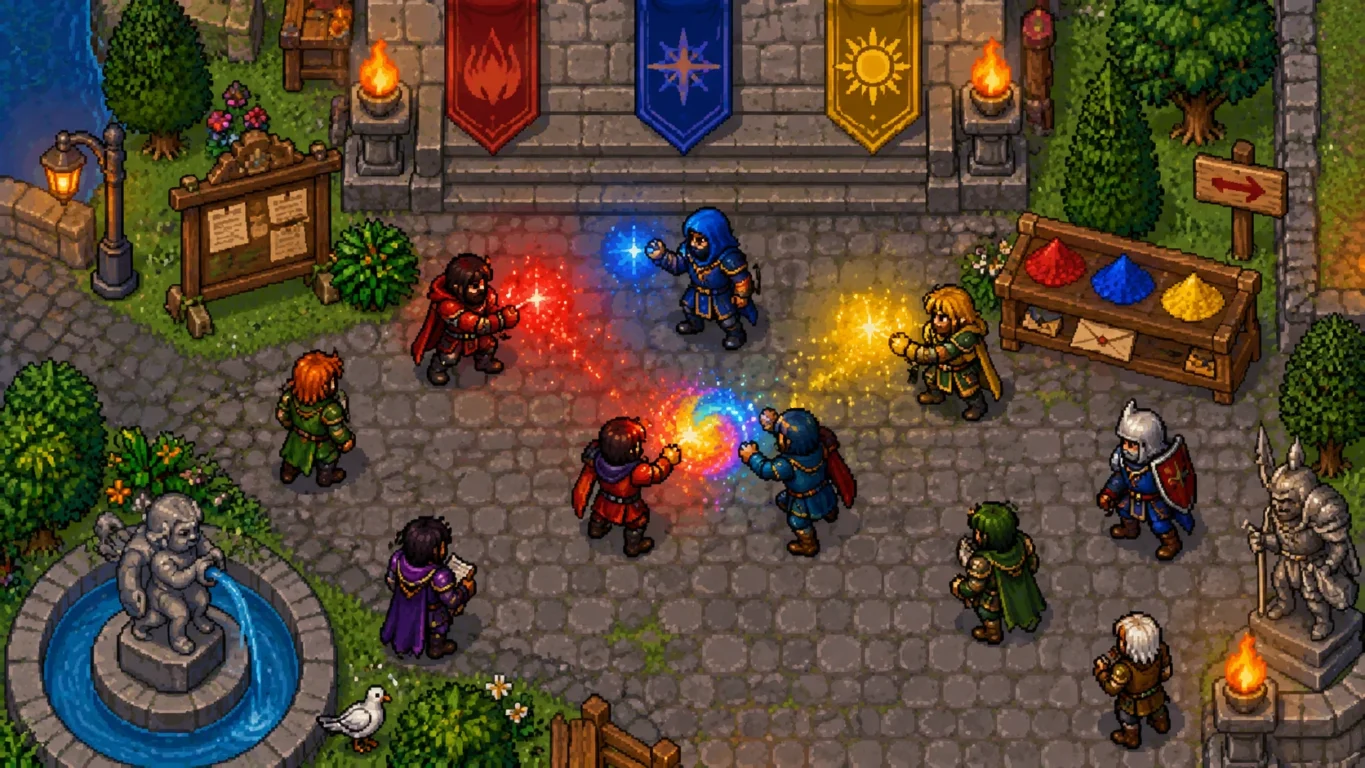 Evento das Cores Tibia: guia completo do Colours of Magic